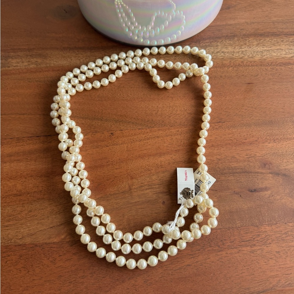 Majorca Classic Cream Pearl Necklace